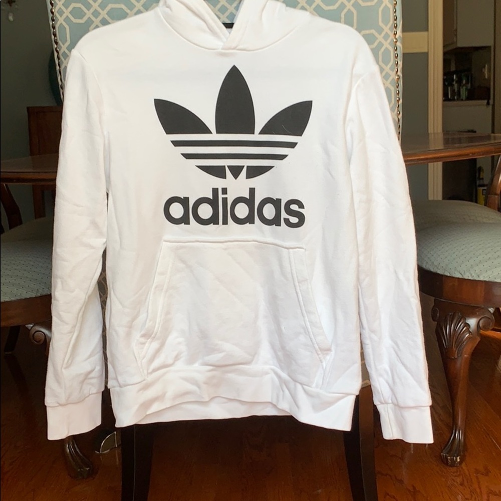 White Adidas Sweatshirt